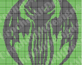 Cthulhu Horror Crochet C2C Blanket Graphgan Pattern