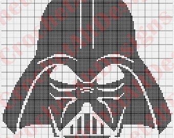 Darth Vader Star Wars C2C Crochet Graphgan Pattern