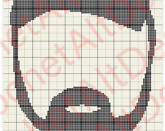 Bobby Singer Supernatural 'Dont Be An Idjit' C2C Crochet Graphgan Blanket Pattern