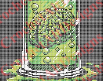 Re-Animator Horror Movie C2C Crochet Graphgan Blanket Pattern