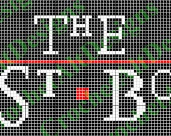 The Lost Boys Title Text Logo C2C Horror Movie Crochet Pattern