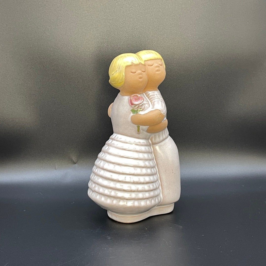 Vintage Ceramic couple Figurine by Elsi Bourelius for Jie Gantofta