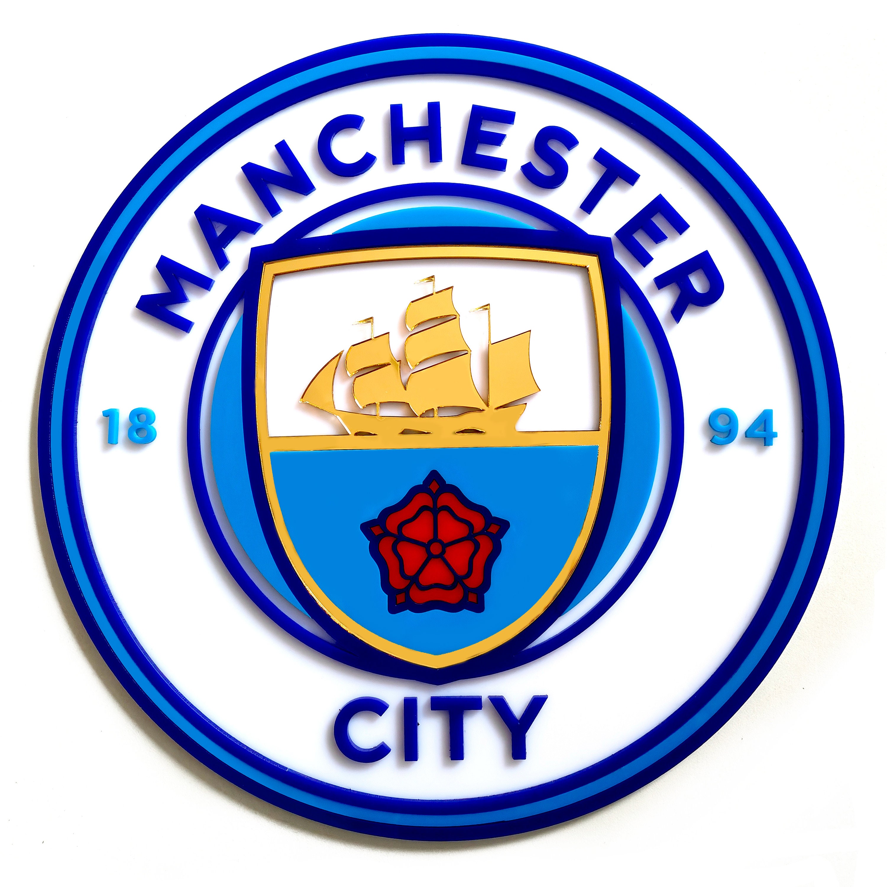 Manchester City 3D Crest - Etsy