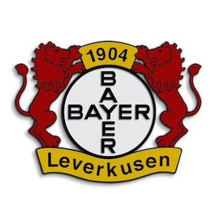 Bayern Leverkusen 3D Crest: Acrylic Art (Free logo keychain included)