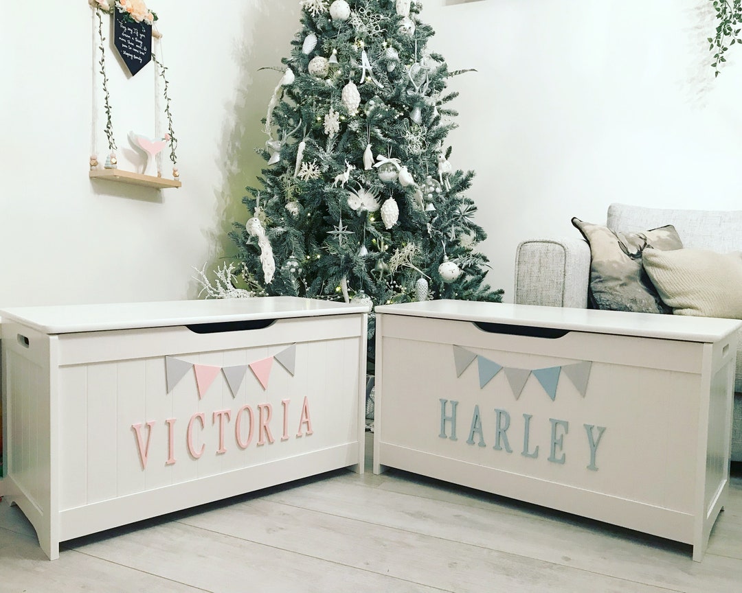 Flagged Personalised Toy Box Etsy UK