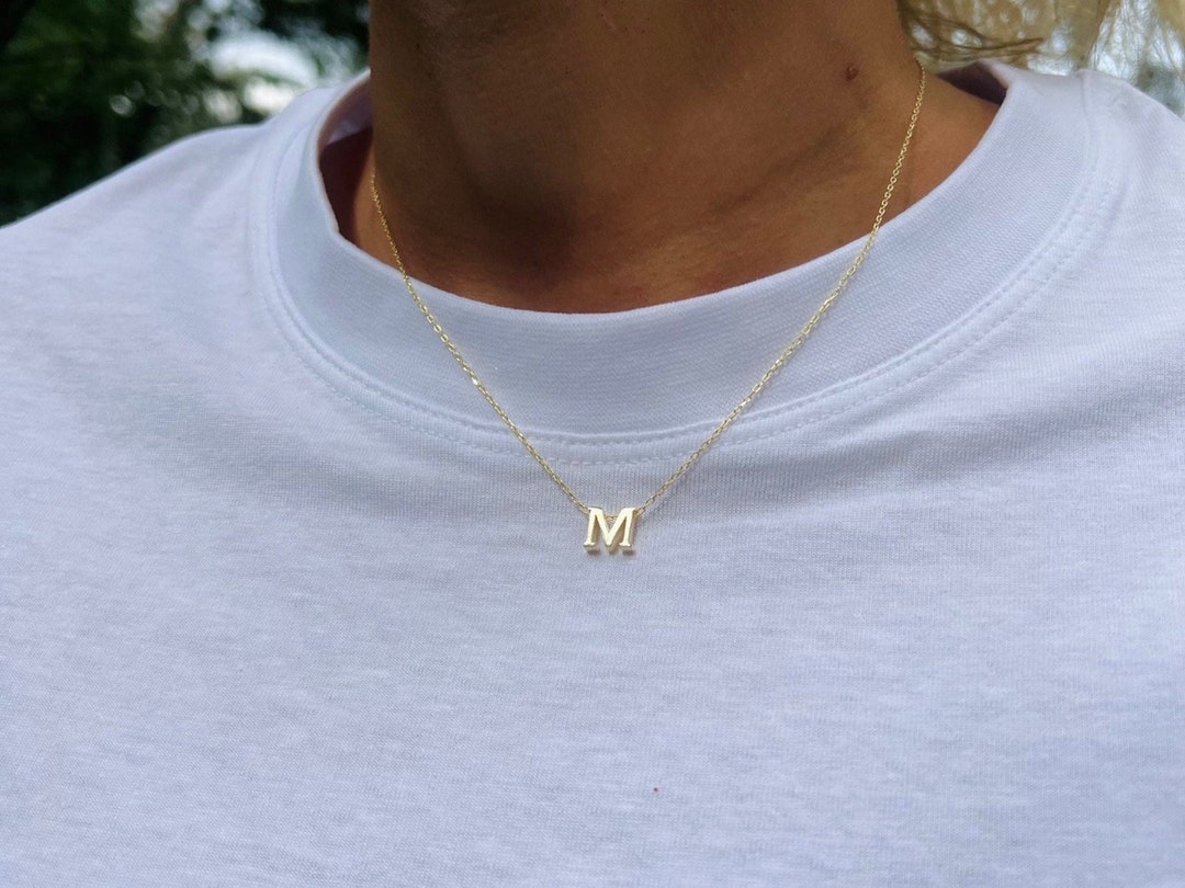 Dainty Initial Necklace, Custom Letter Charm Necklace, Birthday Gift for Her, Minimalist