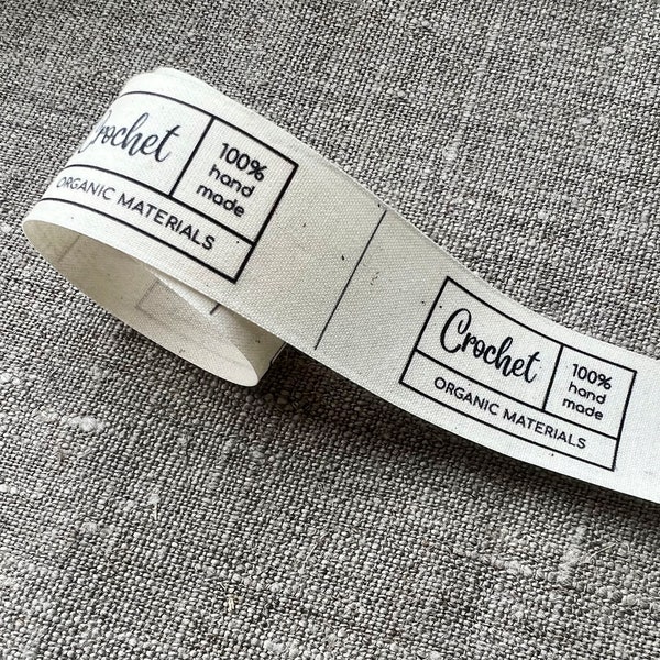 Сustom fabric tags and labels Care Labels Sew-in clothing labels Logo labels Precut, Fabric tags for handmade items