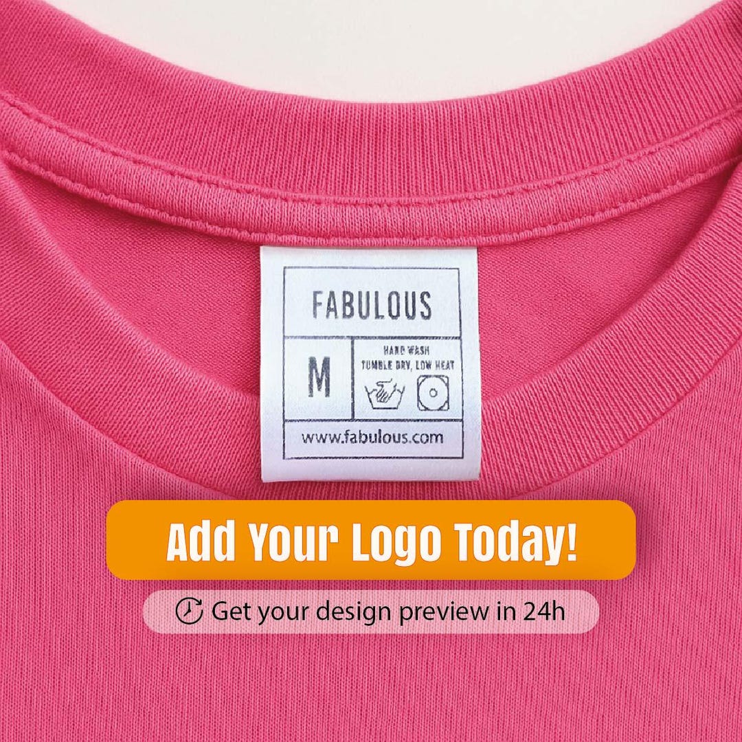 Personalized Size and Fabric Composition Labels – Sew-on Satin Tags for ...