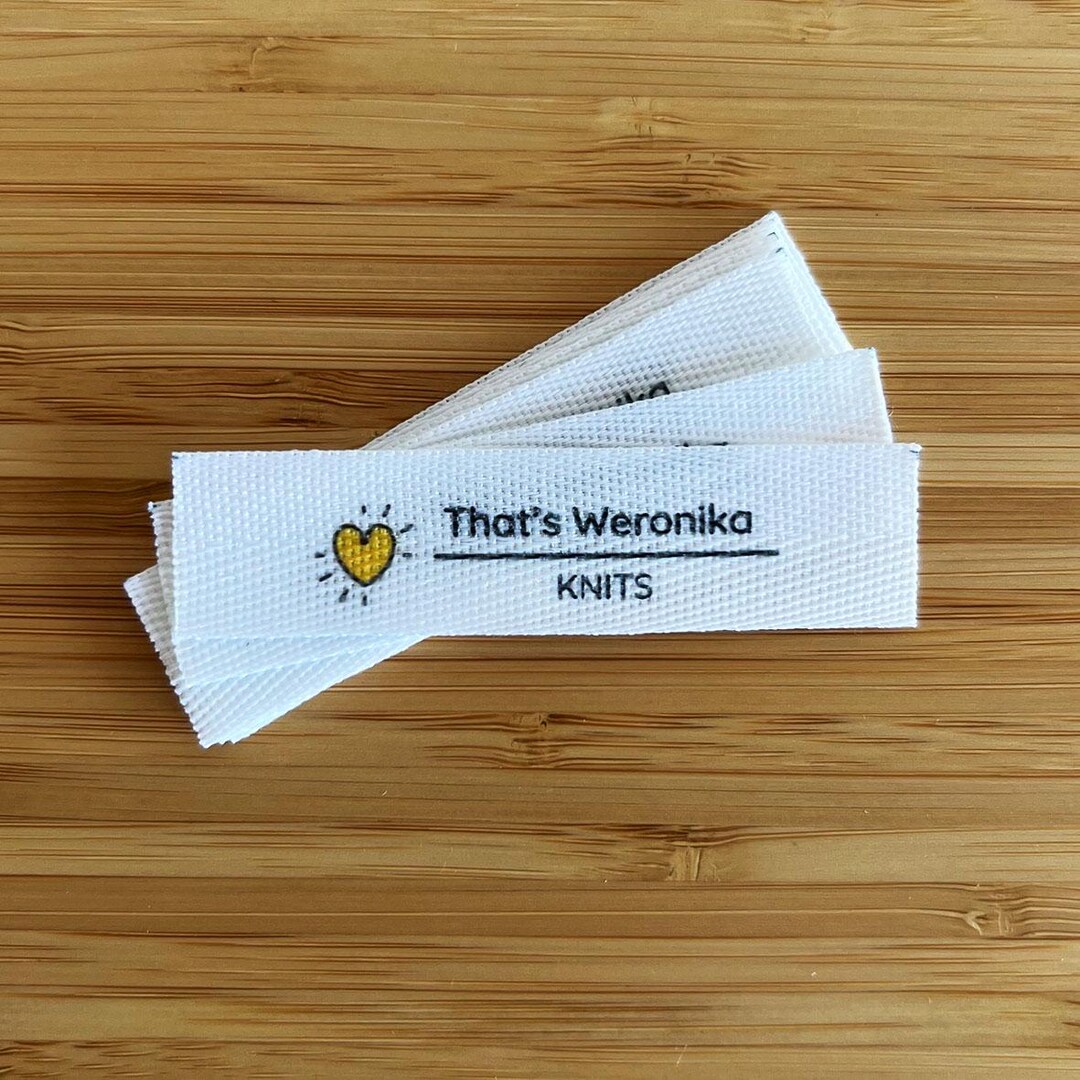 Cloth Ribbon Label Custom Twill Ribbon Clothing Labels: Sew-in Fabric Tags - Etsy