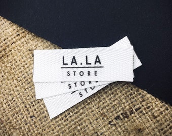 Clothing tags Twill Folding Labels Soft cotton labels  Logo labels Precut, Labels for Clothes  Custom Fabric Labels  custom Logo Labels