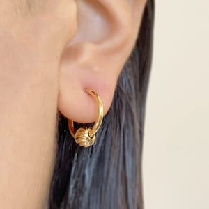 Hoop clip on earrings, huggie hoop earrings, no pierce hoop earrings, non pierced hoop, huggie hoops, minimal hoop, invisible clip on