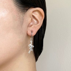 No piercing earrings, leaf earrings, no pierce earrings, non pierced earrings, stainless steel, hypoallergenic, clip on earrings dangle