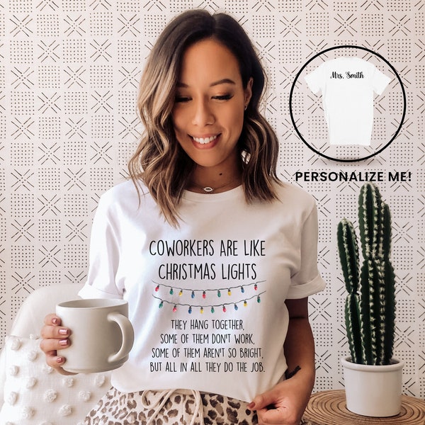 Custom Christmas Shirt Coworkers Etsy