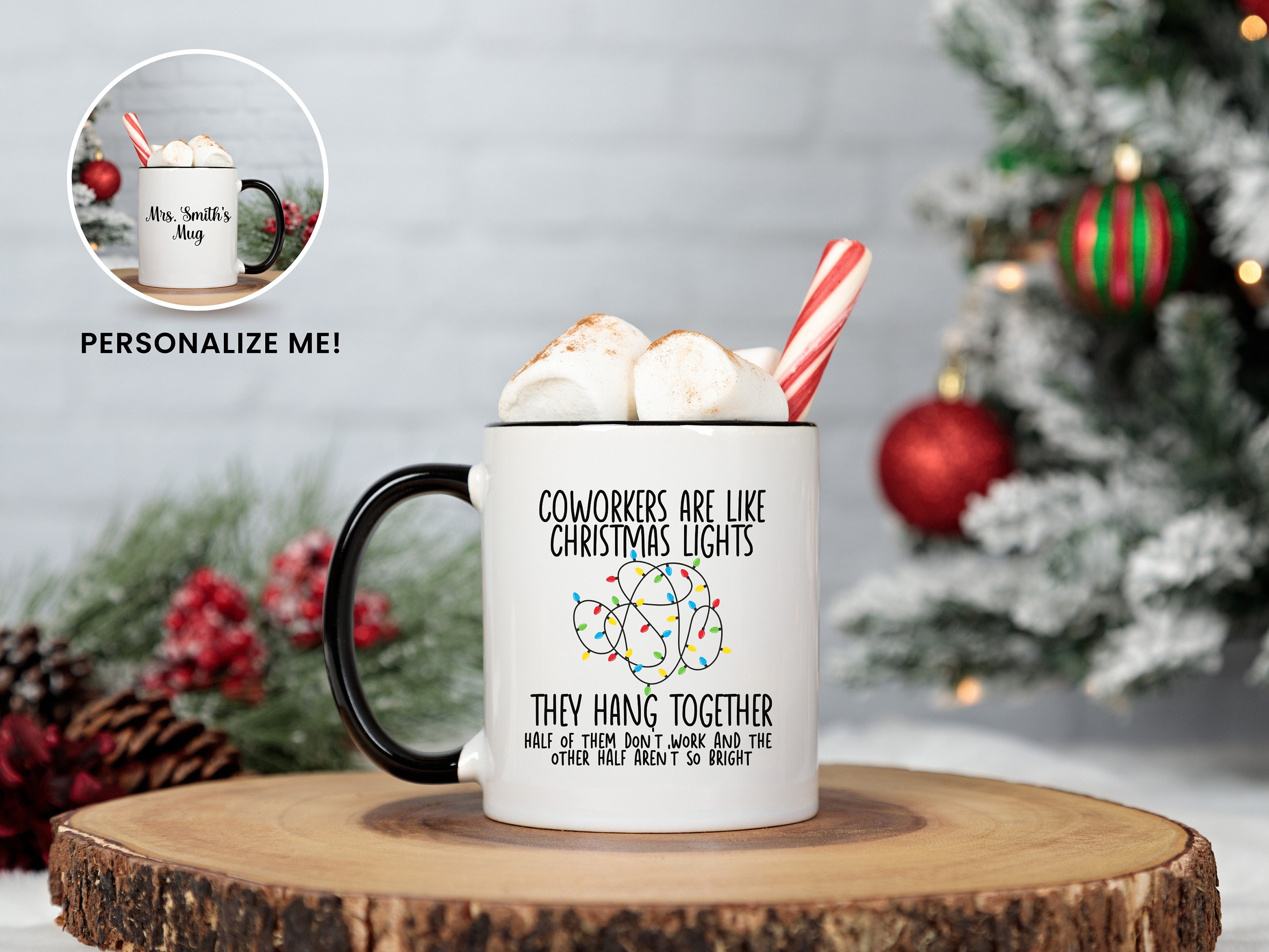 Coworkers Are Like Christmas Lights Personalized Coworker - Etsy