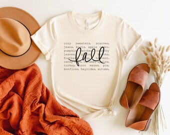 Fall Shirt, Thanksgiving Shirt, Friendsgiving Shirt, Women's Fall Tshirt, Autumn Shirt, Hello Fall Shirt, Cute Fall Shirt, Fall Graphic Tee