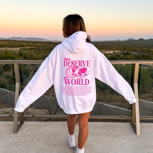 You Deserve the World the World is A Better Place With You in - Etsy