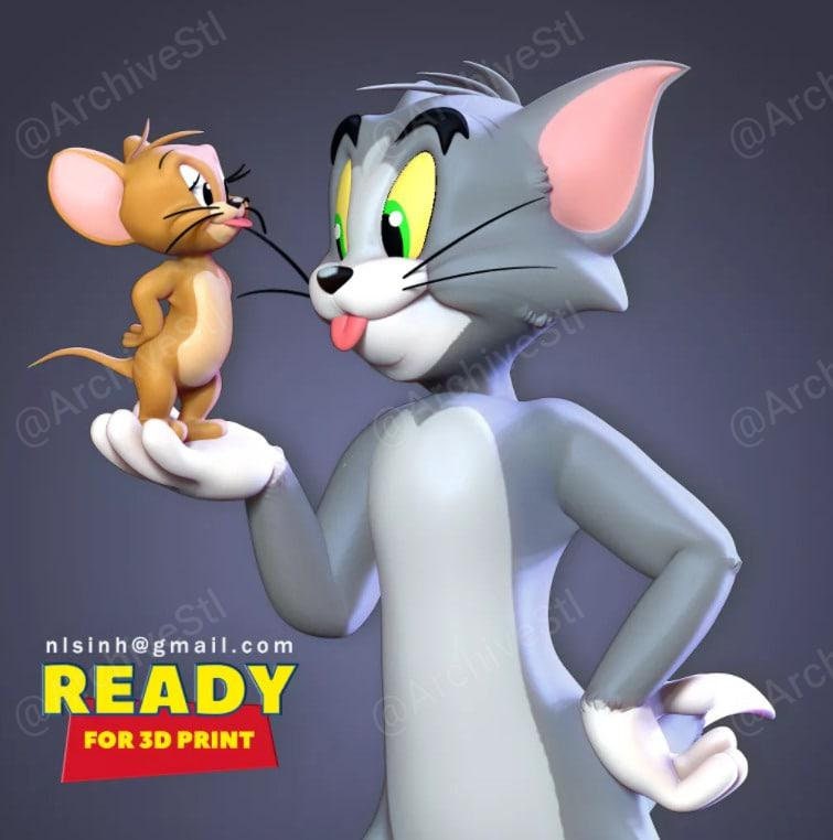3D Tom & Jerry 3d Stl File Printable File Stl Model - Etsy 3D Tom & Jerry 3d Stl File Printable File Stl Model - Etsy