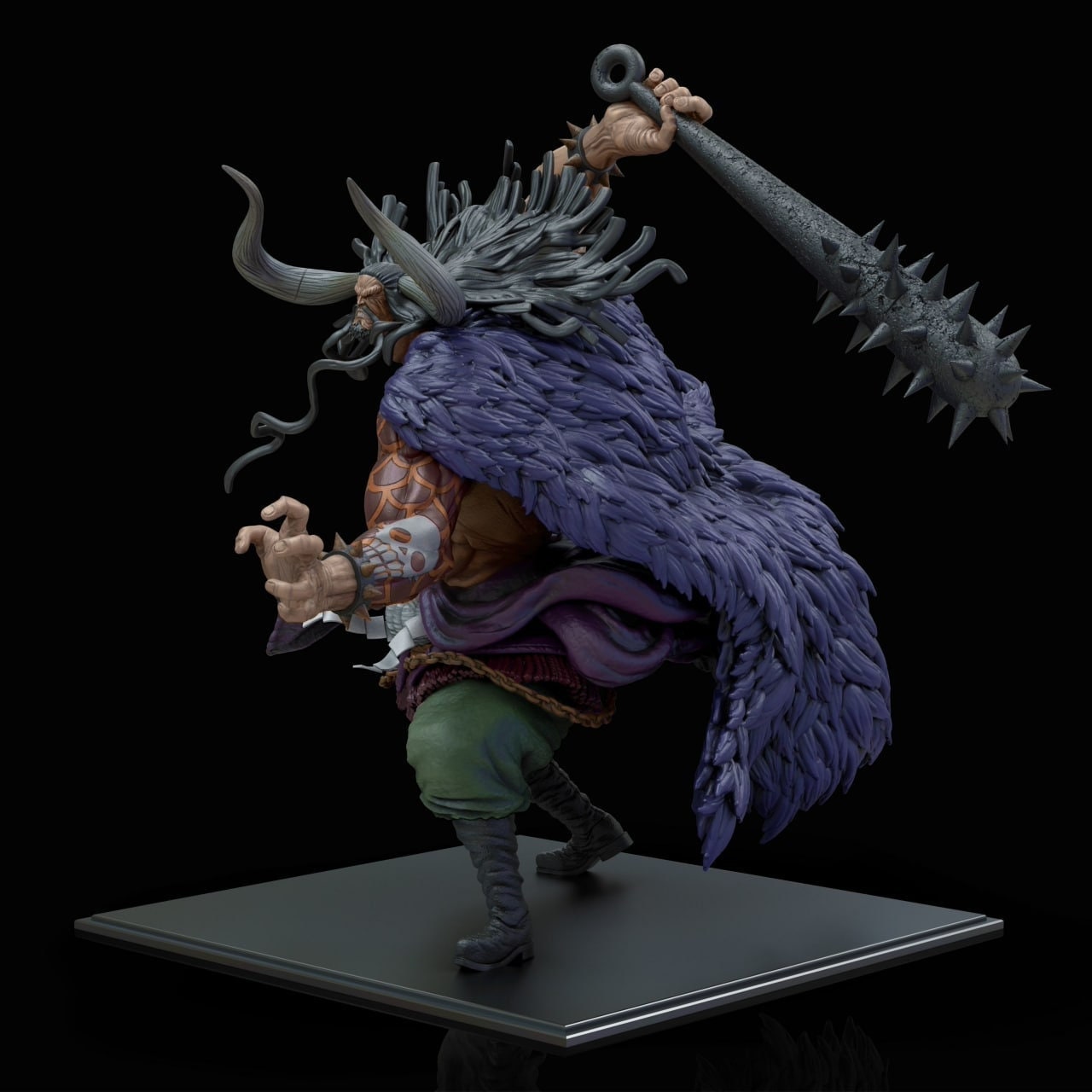 Demon Studio One Piece Kaidou Uo Uo no Mi Devil Fruits Resin Figure Toy GK