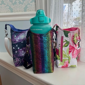 Crossbody Bottle Bag for Water & Wine - Eco-Friendly, Adjustable Hands-Free Carrier Perfect for Travel or Gifts