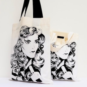 Graphic Print Tote - Limited Edition Handmade Bag