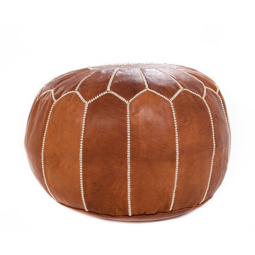 Moroccan leather Pouf brown,Ottoman Pouffe Moroccan leather, ottoman shops square pouf,Leather Ottoman,Leather Pouf and Ottoman Footstool