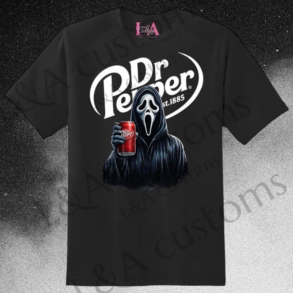 Dr Pepper Horror Graphic Comfort Colors T-Shirt | Vintage Soda Shirt | Spooky Aesthetic Tee | Unisex Soft Tee