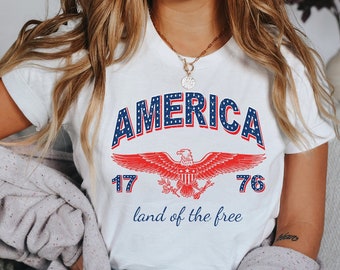 America 1776 Shirt: Patriotic 4th of July Independence Day Tee