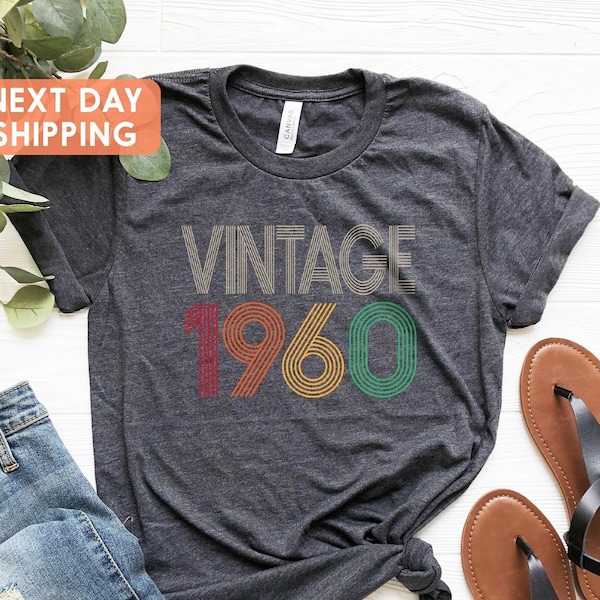 1960 Vintage Shirt, 63rd Birthday Shirt, Vintage 1960 Shirt, 1960 Retro Shirt, 63rd Birthday Best Friend, 1960 Classic Tee, 63rd Classic Tee