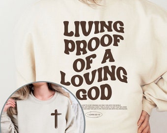 Aesthetic Christian Sweatshirts, Jesus Bible Verse Sweatshirt, Christian Sweatshirt, Religious Hoodie, Faith Based Sweater, Catholic Gift