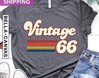 Vintage 1966 Shirt, 60th Birthday Gift For Men, Classic 1966 Shirt, Retro 1966 Gift Shirt , 60th Birthday Woman Shirt, Born In 1966 Shirt