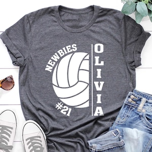 Personalized Volleyball Shirt, Custom Volleyball Shirts, Unisex Fit, Volleyball Mom Shirt, Team Spirit Shirt, Player Number and Name Shirt