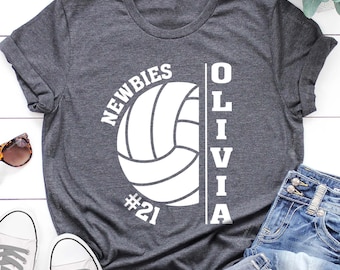 Personalized Volleyball Shirt, Custom Volleyball Shirts, Unisex Fit, Volleyball Mom Shirt, Team Spirit Shirt, Player Number and Name Shirt