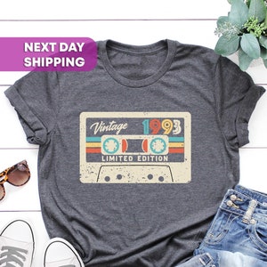 32nd Birthday Shirt, Vintage 1993 Limited Edition Cassette T-Shirt, 32nd Birthday Men Tee, 1993 Birthday Shirt, 32nd Birthday Gift For Women
