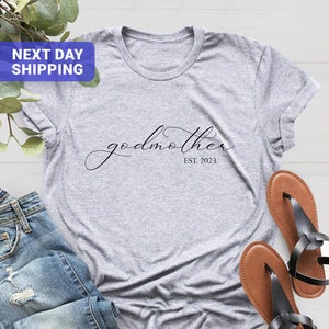 God Mother Shirt, Custom God Mother Shirt, Mother&#39;s Day Shirt, God Mother Gift, Godmother Proposal Tshirt