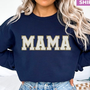 Moletom bordado para mamãe, presente de dia das mães para a mãe, presente de criança, presente de aniversário para a mãe, camiseta para nova mãe, presente de dia das mães para a mãe