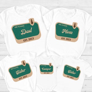 One Happy Camper Shirt, First Birthday Shirt, One Happy Camper Matching Family Tees, Camp Mommy and Me Shirts, Camping 1st Birthday Outfit
