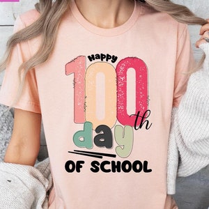 Maglietta per i 100 giorni di scuola, Maglietta per i 100 giorni, Celebrazione del 100° giorno di scuola, Maglietta per studenti, Regalo per insegnanti, Maglietta per il ritorno a scuola, Maglietta regalo