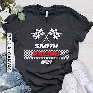 Custom Racing Your Name Shirt, Personalized Race Shirts, Gift For Race Lover, Dirt Bike Shirt, Personalization Racer Tee
