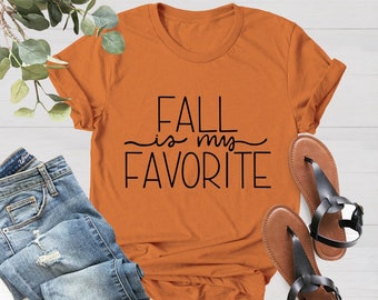 Fall Shirts, Fall Is My Favorite Shirt, Fall T-Shirts, Fall Shirts Women, Cute Fall Shirts, Halloween T-Shirt, Favorite Shirt, Halloween Tee