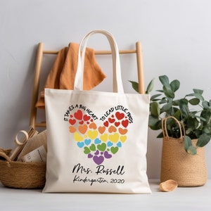 Sac fourre-tout personnalisé pour professeur, professeur de maternelle, sac fourre-tout pour professeur, sac fourre-tout personnalisé pour professeur, cadeau pour professeur, cadeau de remerciement pour professeur
