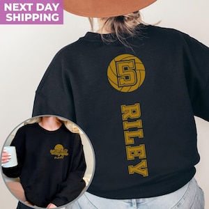 Customized Volleyball Sweatshirt, Your Name Volleyball Shirt, Custom Volleyball Shirt, Game Day Shirt, Volleyball Shirt,Volleyball Mom Shirt