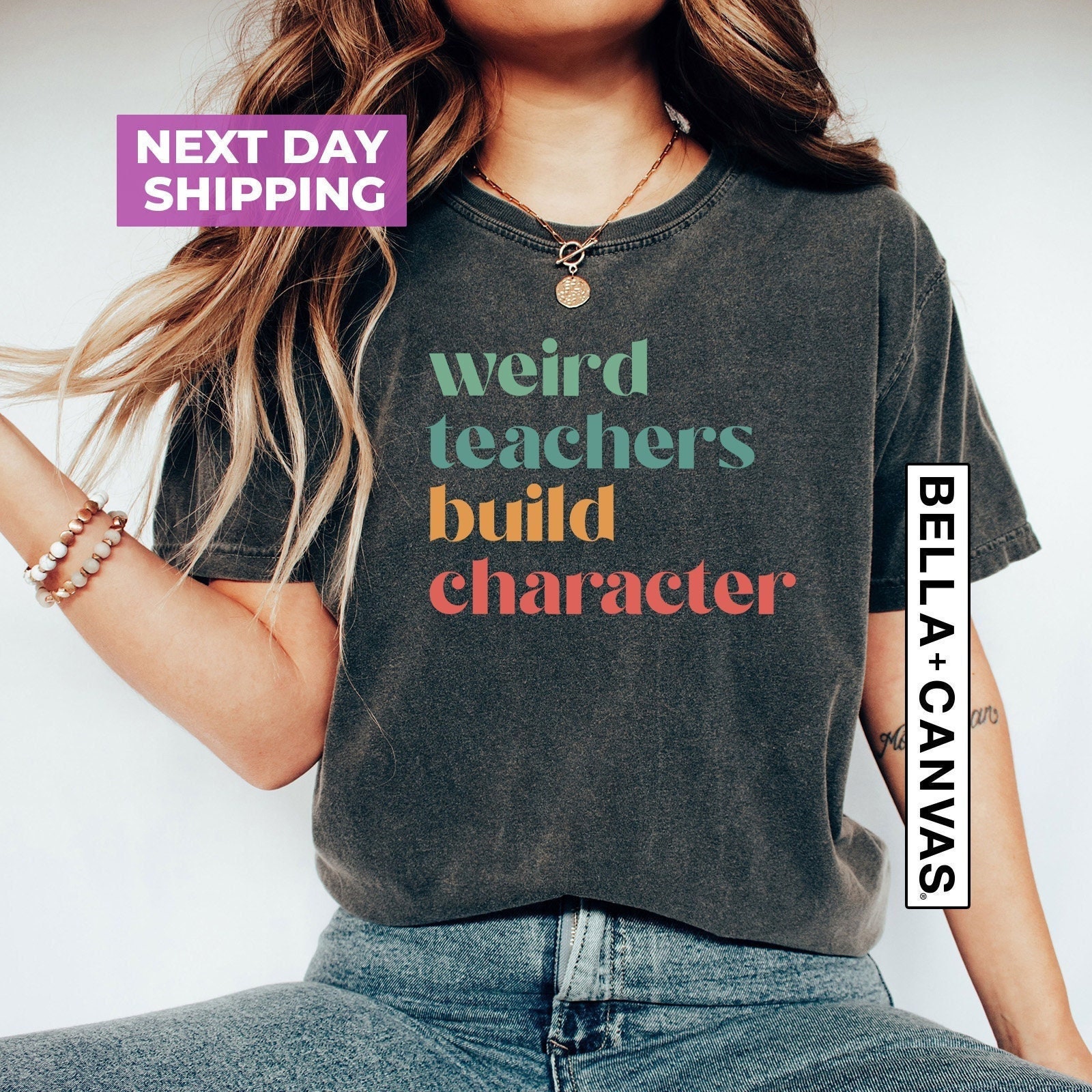 WEITUN Teacher Shirts For Women - Funny Weird Teacher Tee, Teacher Appreciation Gift, Comfy Cotton Blend T-Shirt - View #12