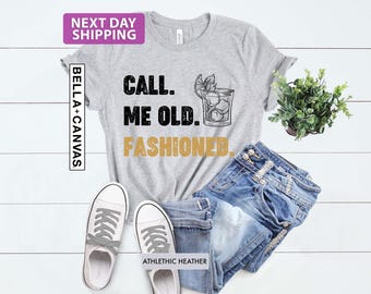 Bourbon Gifts for Men: Funny Old Fashioned Whiskey Lover T-Shirt for Father’s Day