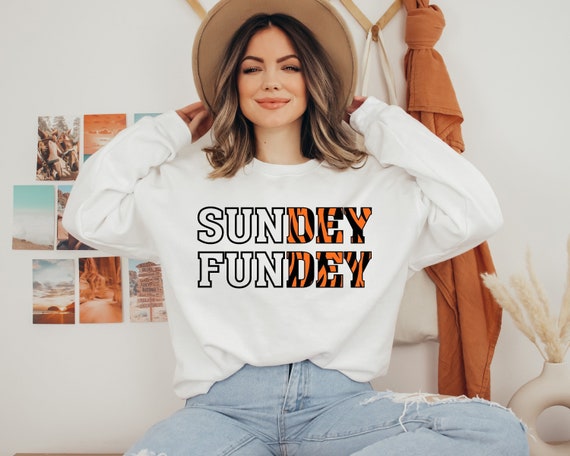Sundey Fundey Football Sweatshirt, Football Lover T-Shirt, Football Sweatshirt,  Game Sweatshirt, Sunday Football Sweatshirt