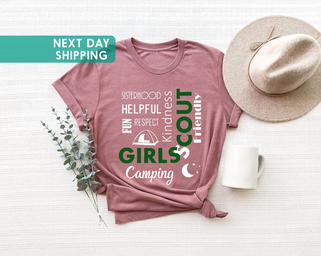 Girl Scout Camping Friendly Shirt, Camp Lover Shirt, Girls Camping