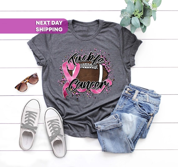 Tackle Breast Cancer T-Shirt, Breast Cancer T-Shirt, October Shirt, Football Game T-Shirt, Breast Cancer Awareness, Breast Cancer T-Shirt