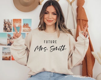 Engagement Gift, Future Mrs Sweatshirt, Custom Bridal Gift, New Mrs Sweatshirt, Bride To Be Gift, Future Mrs Tee, Future Mrs, Bride T-shirt