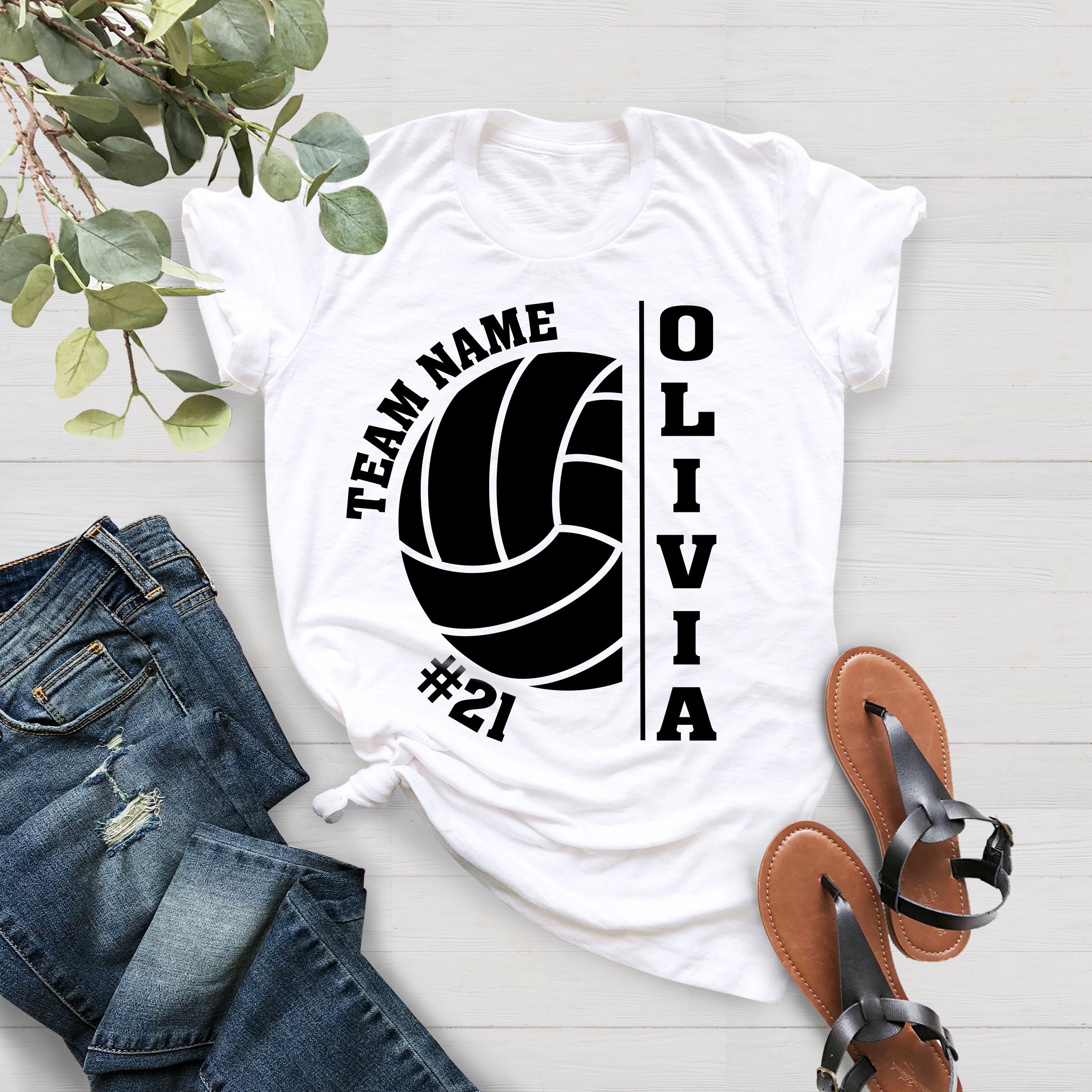 Personalized Volleyball Shirt, Custom Volleyball Shirts, Unisex Fit, Volleyball Mom Shirt, Team Spirit Shirt, Player Number and Name Shirt