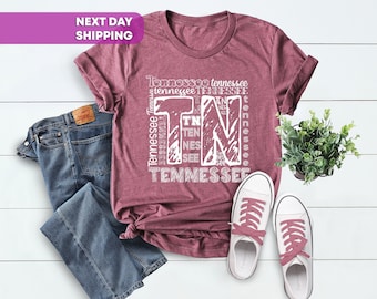 Shirt Tennessee, T-shirt Tennessee Home, TN State Shirt, Shirt Tennessee Vols, Tennessee Travel Gifts, T-shirt Tennessee, Shirt vrouw Tennessee