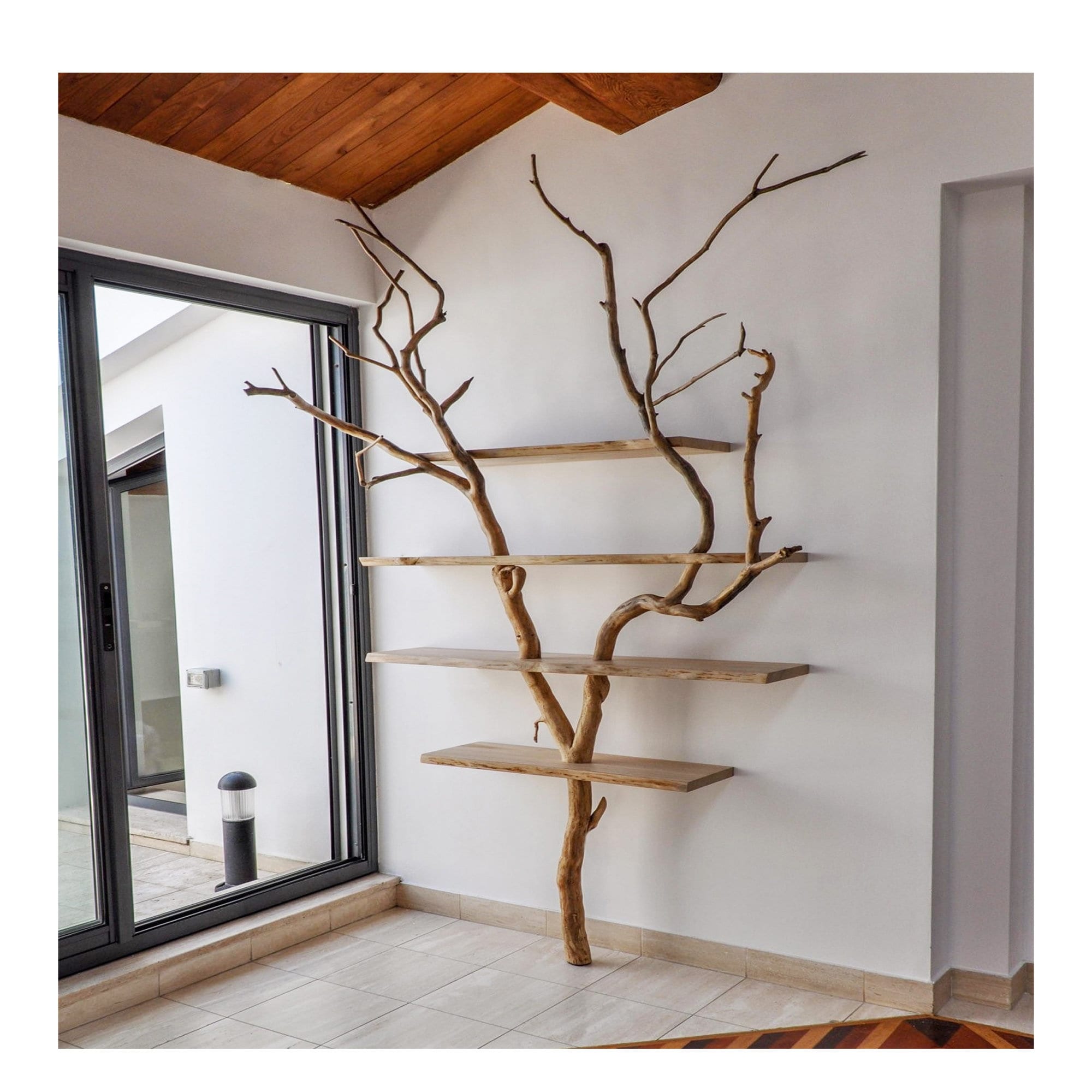 Tree Branch Shelf Floating Shelves Wood Unique Rustic Shelves Etsy UK